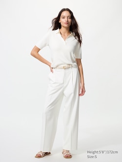 Pleated Wide Trousers