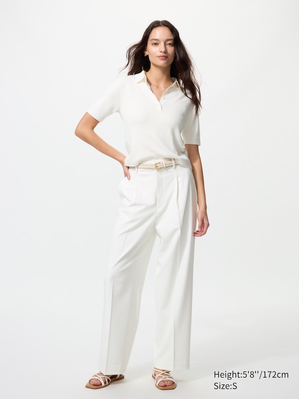 Pleated Wide Trousers