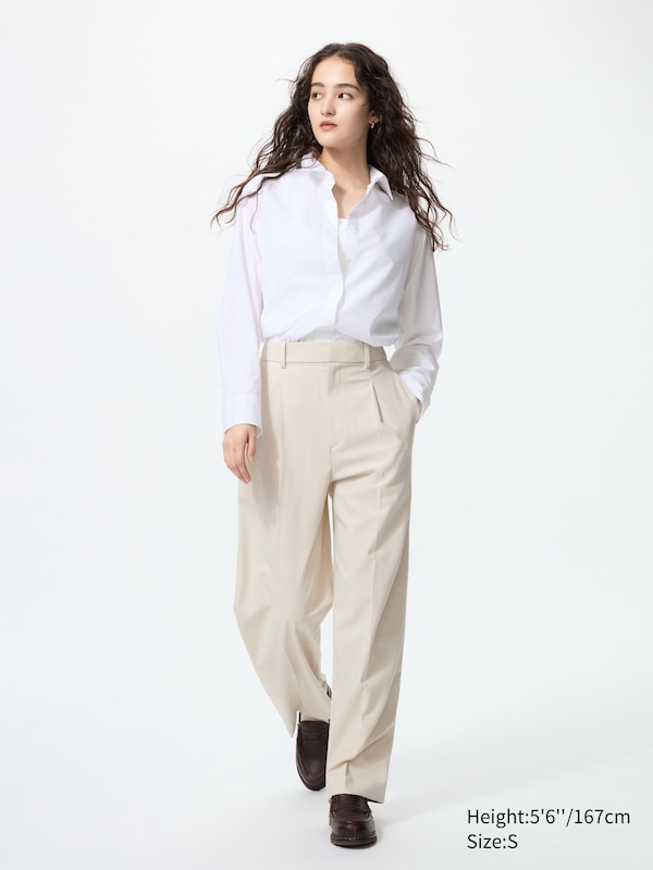 Pleated Wide Trousers