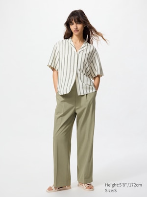 Pleated Wide Trousers
