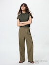 Pleated Wide Trousers