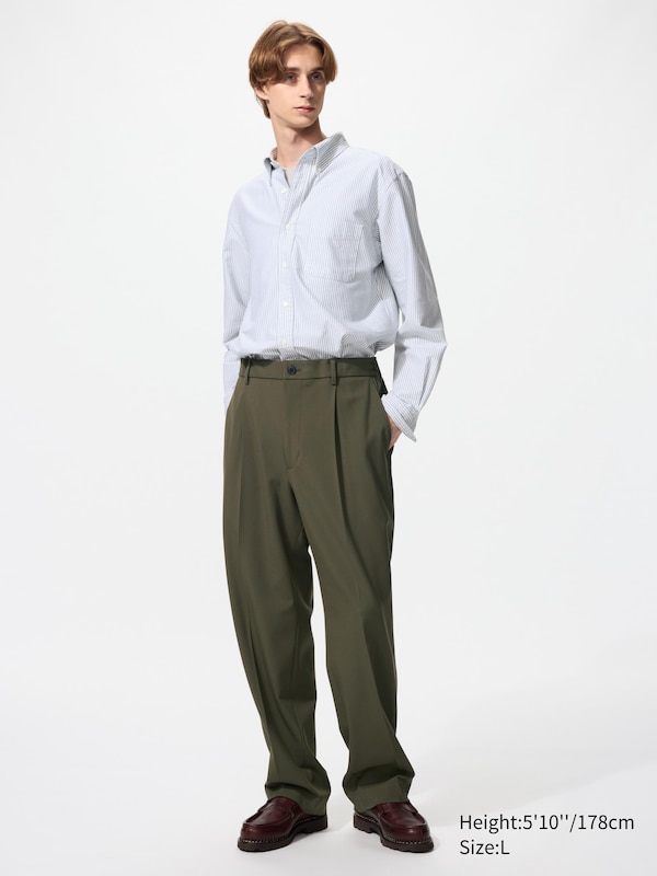 Pleated Wide Trousers