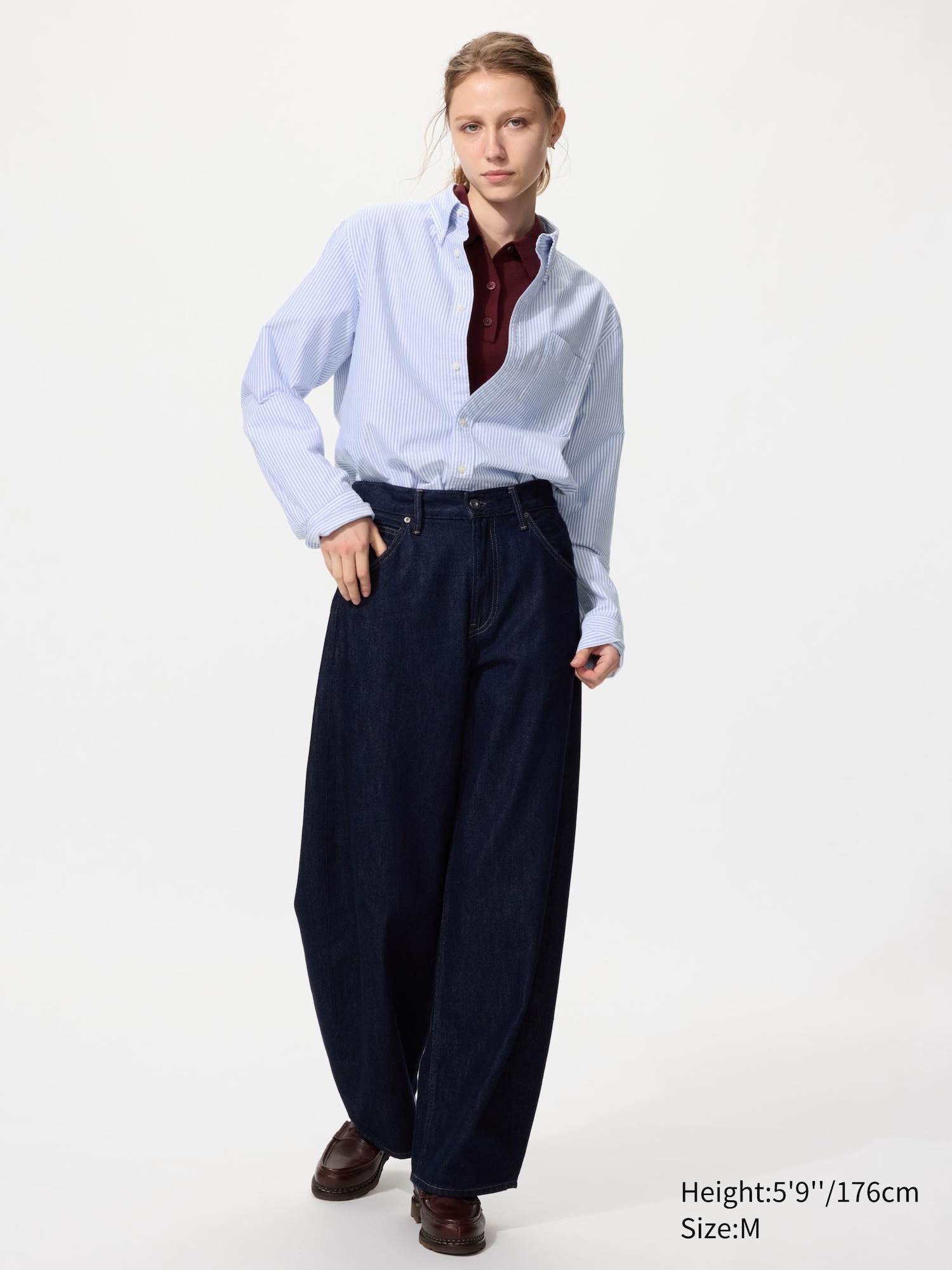 Slim Fit Oxford Shirt (Striped)
