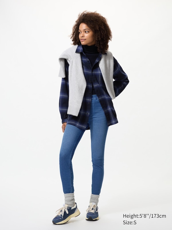 Ultra Stretch Leggings (Denim, Longer)