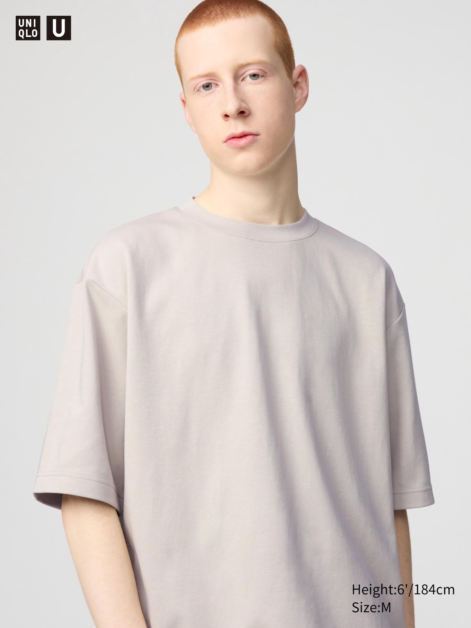 Men's AIRism Cotton Oversized Crew Neck T-Shirt (Half Sleeve) | UNIQLO UK