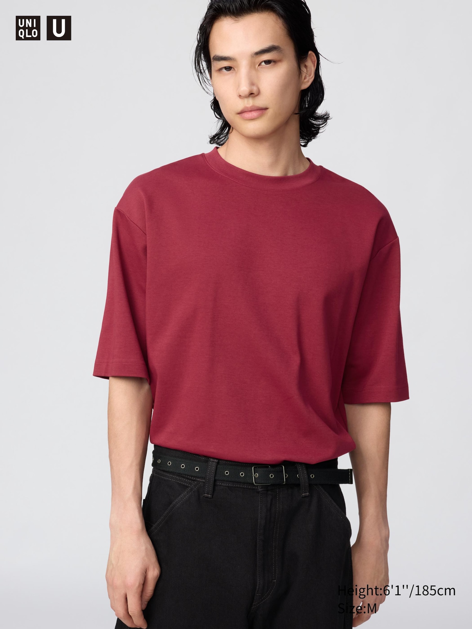 AIRism Cotton Oversized Crew Neck T-Shirt