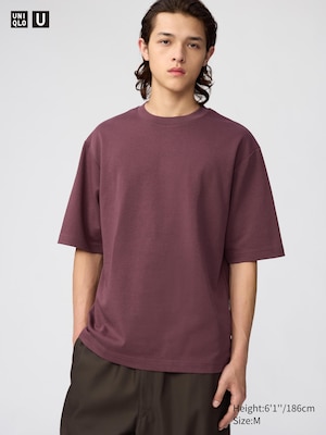 AIRism Cotton Oversized Crew Neck T-Shirt
