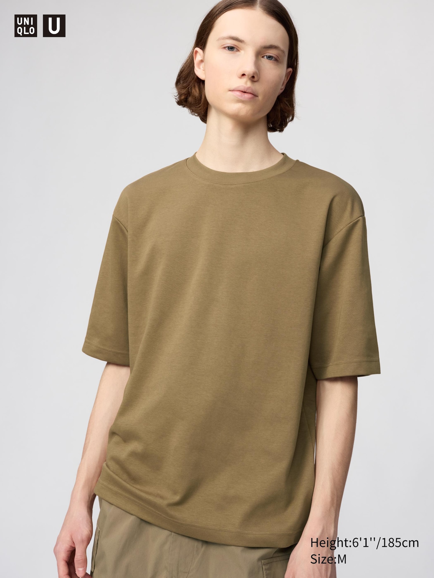 AIRism Cotton Oversized Crew Neck T-Shirt