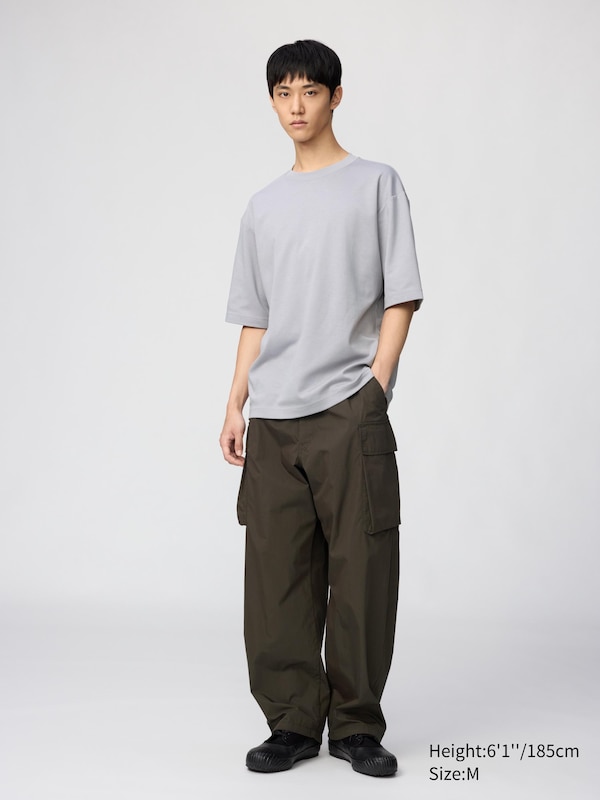 AIRism Cotton Oversized Crew Neck T-Shirt