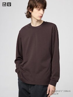 AIRism Cotton Crew Neck T-Shirt (Long Sleeve)