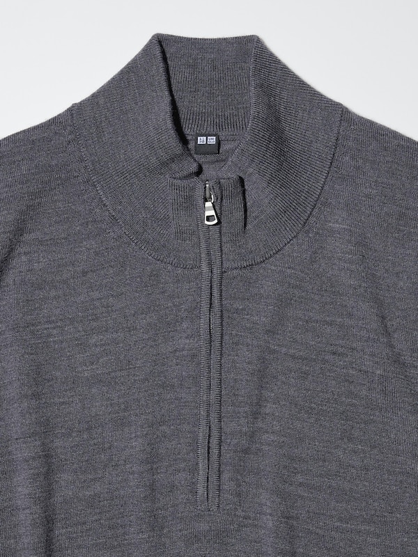 100% Merino Half-Zip Jumper