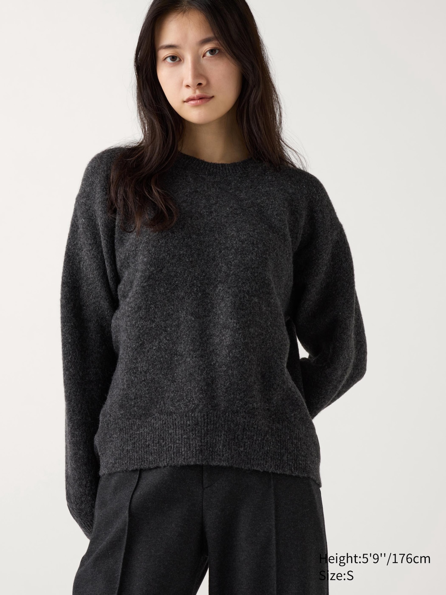 Women's Soufflé Yarn Crew Neck Jumper | UNIQLO UK