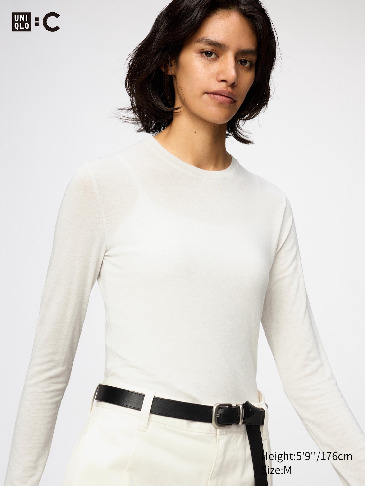 HEATTECH Extra Warm Cashmere Blend Crew Neck T-Shirt (Long Sleeve)