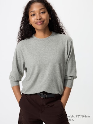 Soft Knit Fleece Crew Neck T-Shirt
