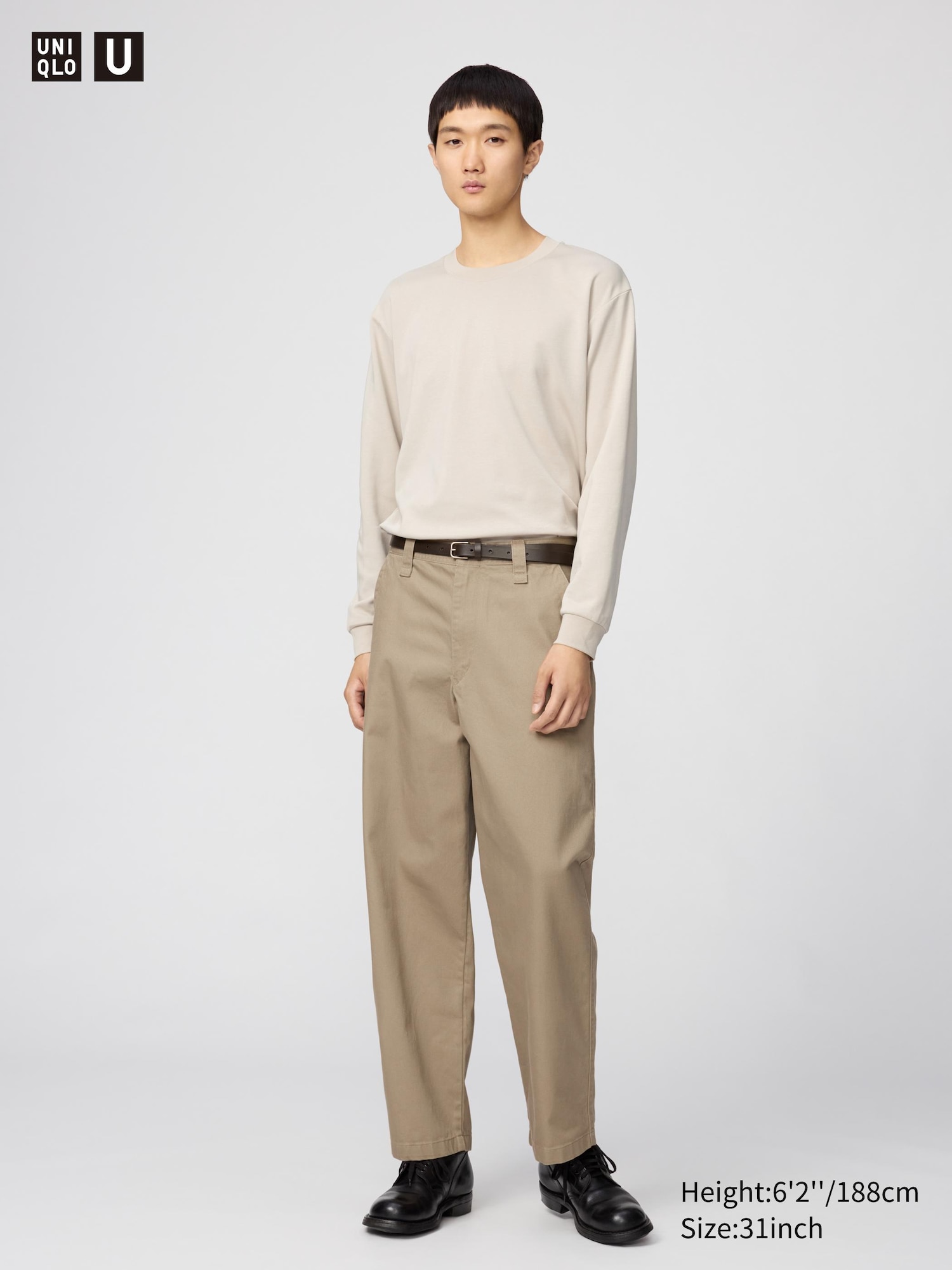 パンツ C.E 19AW Noise 7 Wide Chinos-Black/M loose fit twill chino trousers - Black | Weekday WW
