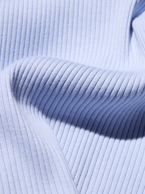 Girls Ribbed Mellow Stitch T-Shirt (Long Sleeve)