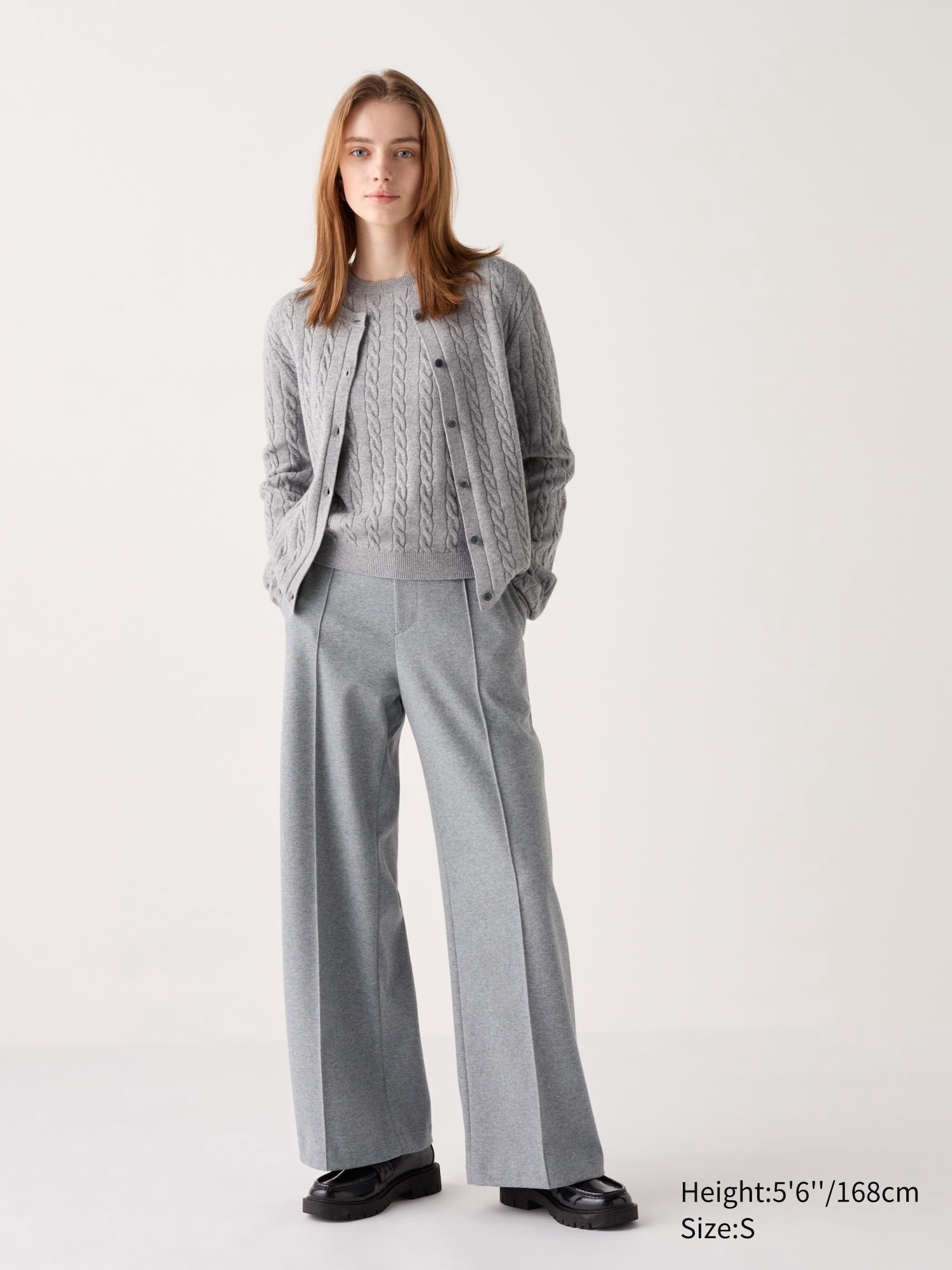 Brushed Jersey Wide Trousers