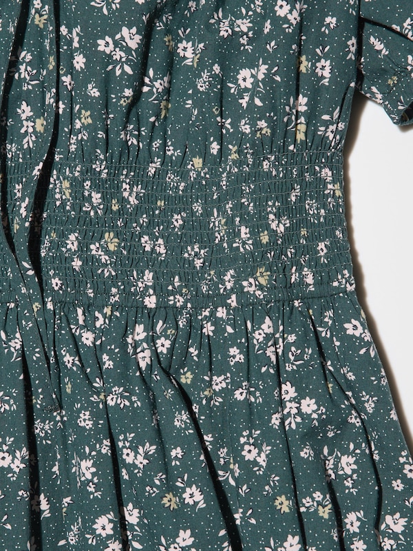 Volume Sleeve Dress (Printed)