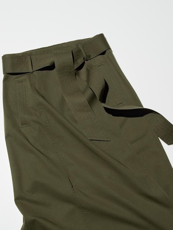 Belted Flared Skirt