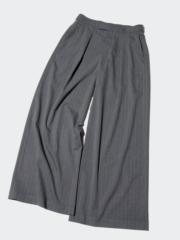 Pleated Wide Trousers