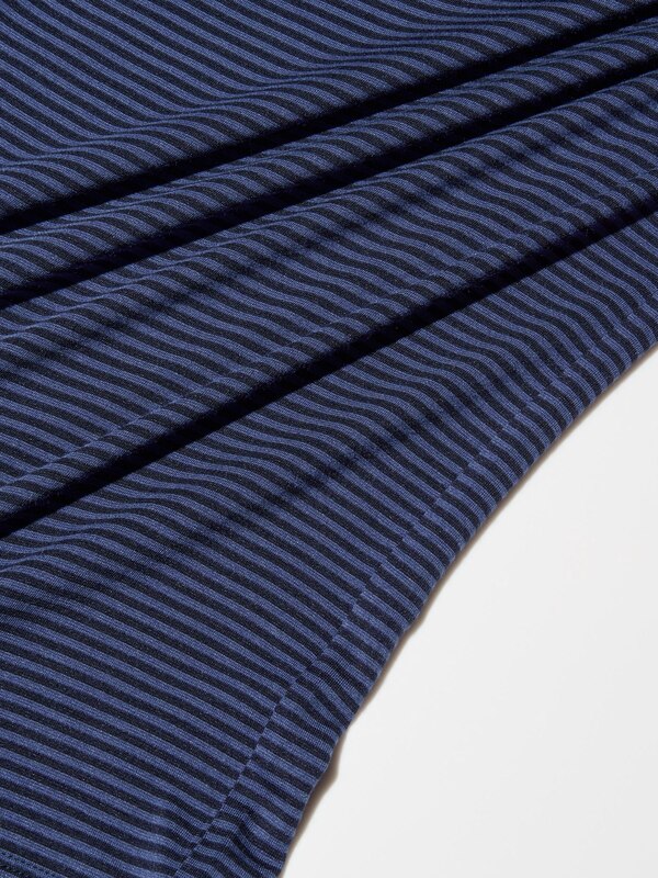 HEATTECH Crew Neck T-Shirt (Stripe)