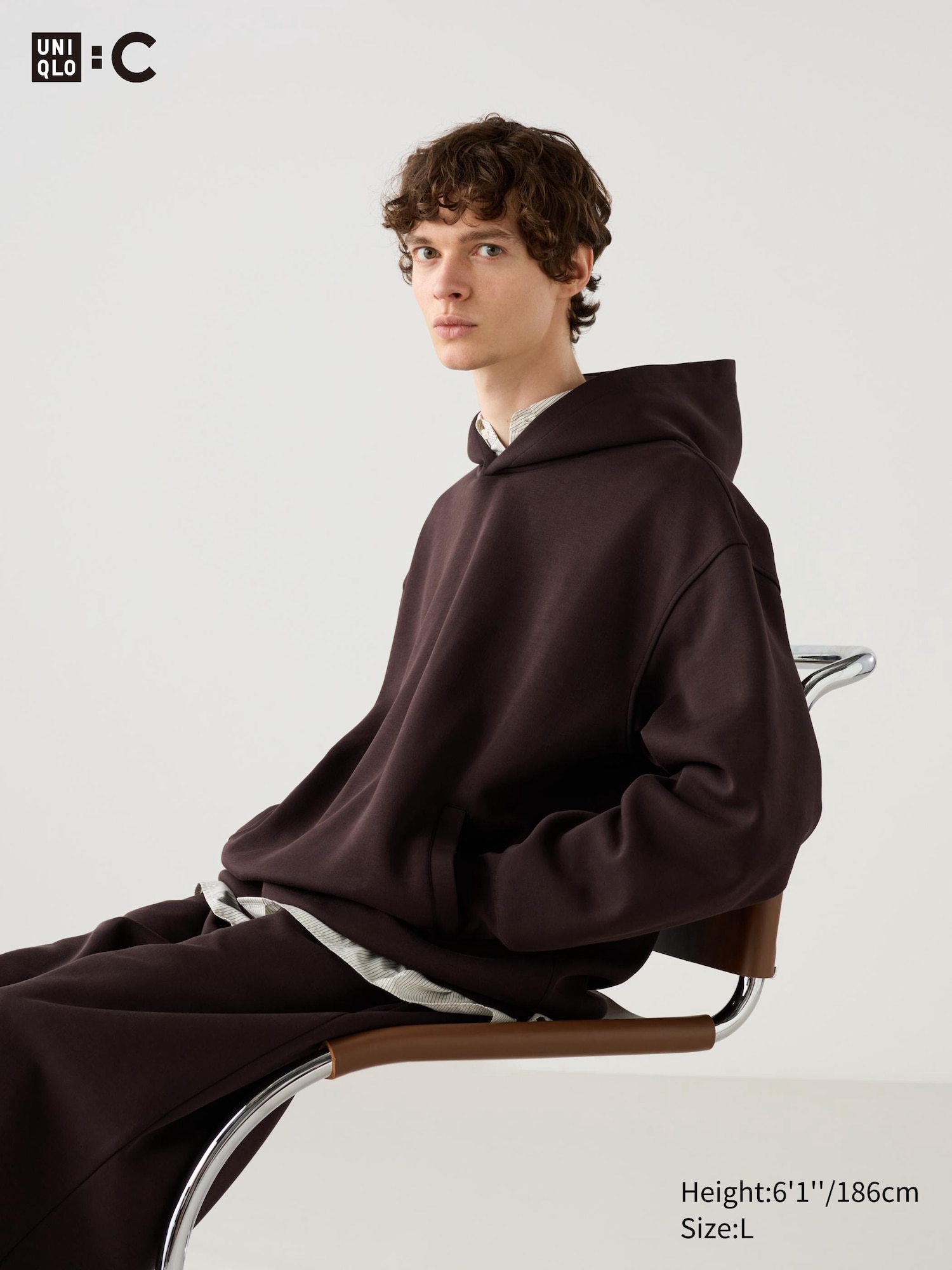 Men s Oversized Sweat Pullover Hoodie UNIQLO UK