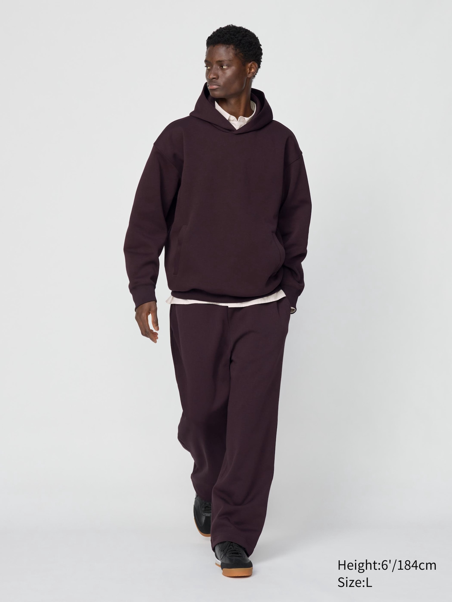 Men s Oversized Sweat Pullover Hoodie UNIQLO UK