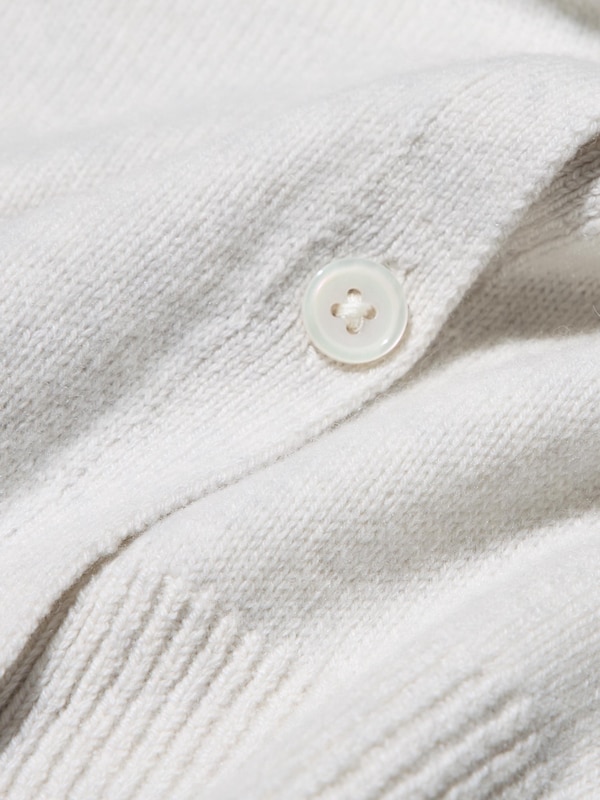 100% Cashmere Crew Neck Short Cardigan