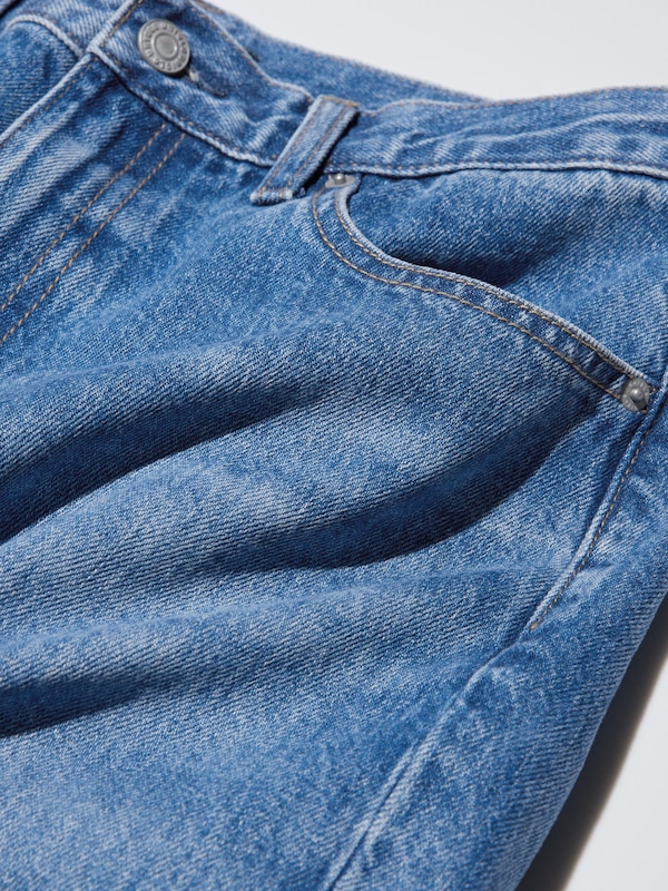 Wide Straight Jeans (Shorter)