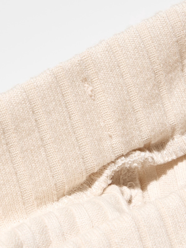 Girls Ribbed Wide Trousers
