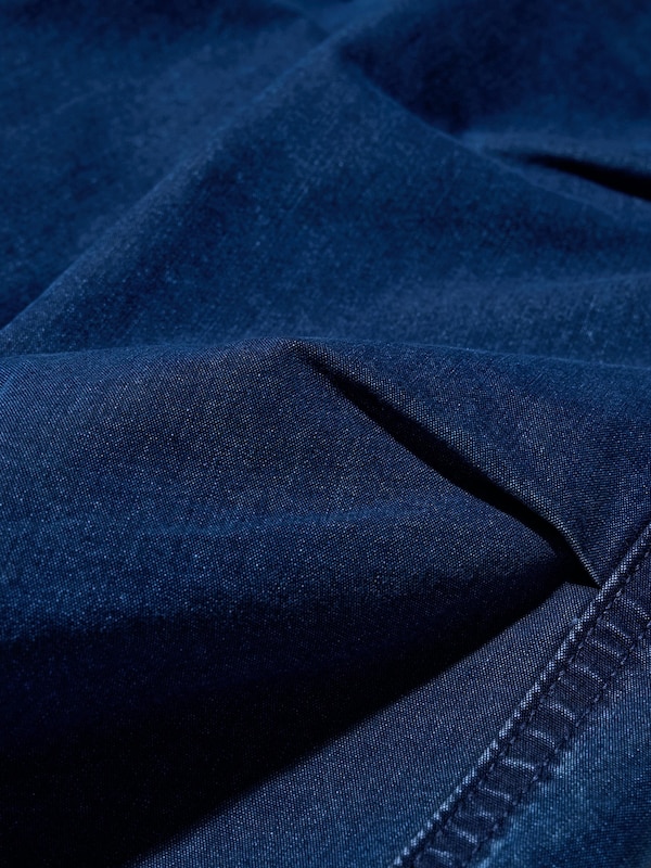 Wide Parachute Trousers (Denim)