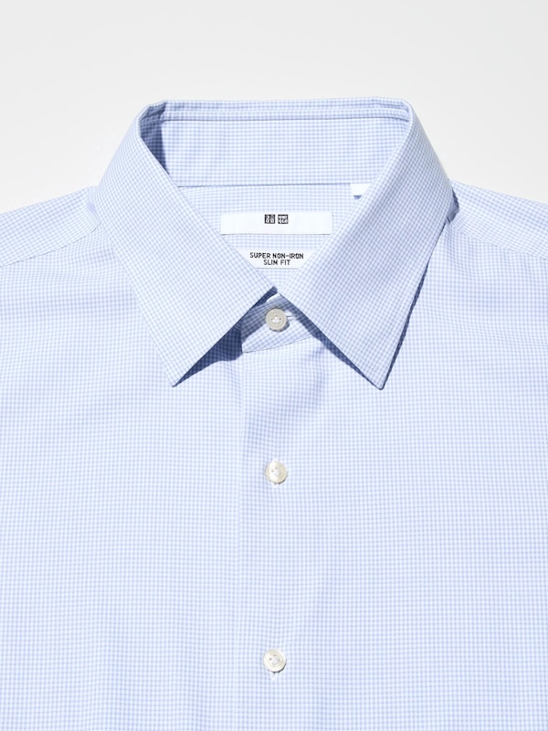 Super Non-Iron Slim Fit Shirt (Regular Collar, Check)