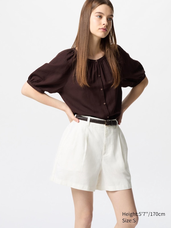 Women's Linen Cotton Shorts | UNIQLO UK