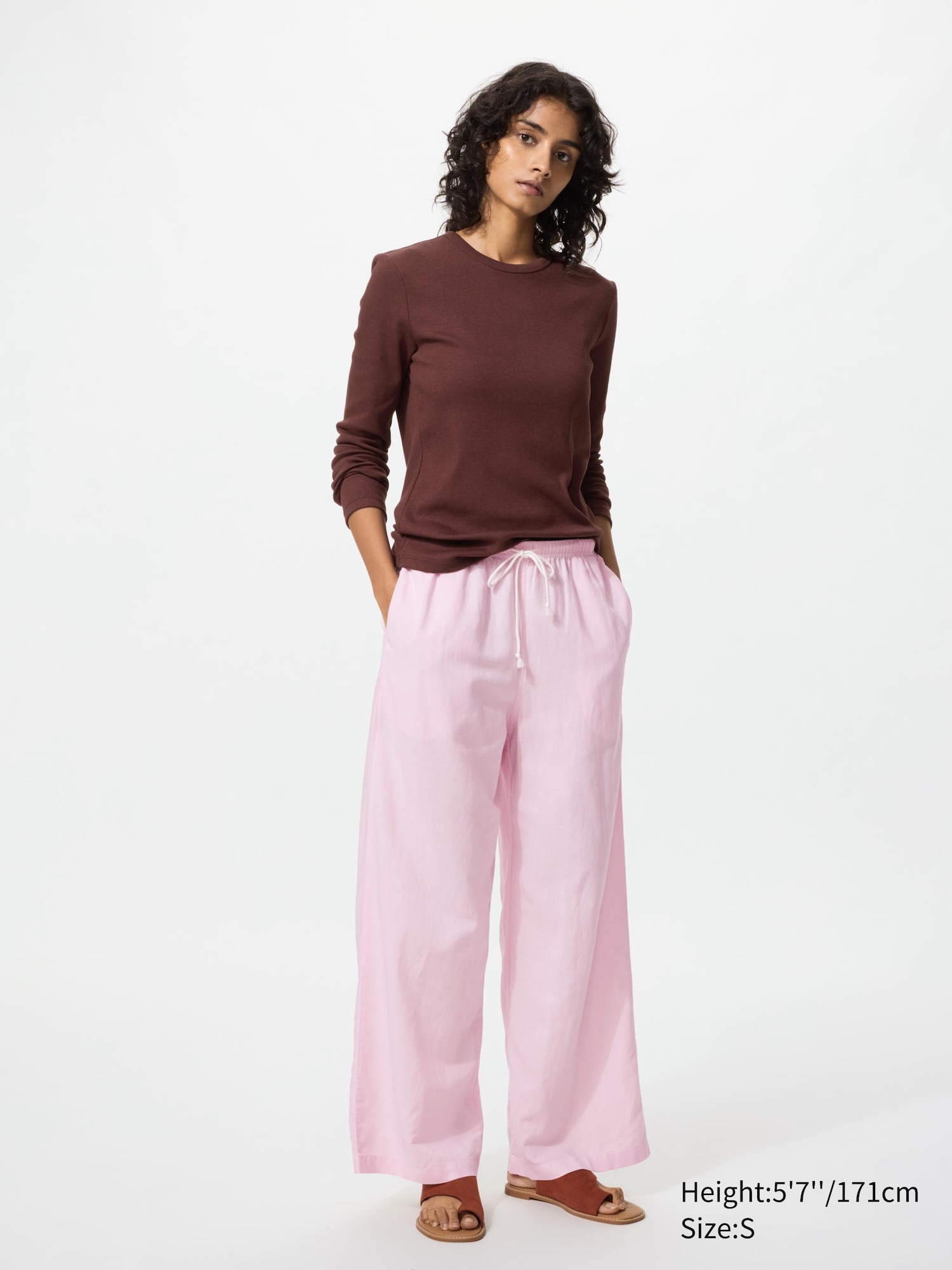 Linen Blend Easy Trousers