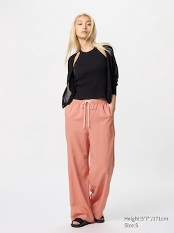 Linen Blend Easy Trousers (Longer)