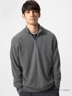 100% Cashmere Half-Zip Jumper