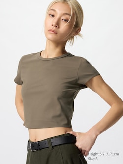 AIRism Soft Cropped T-Shirt