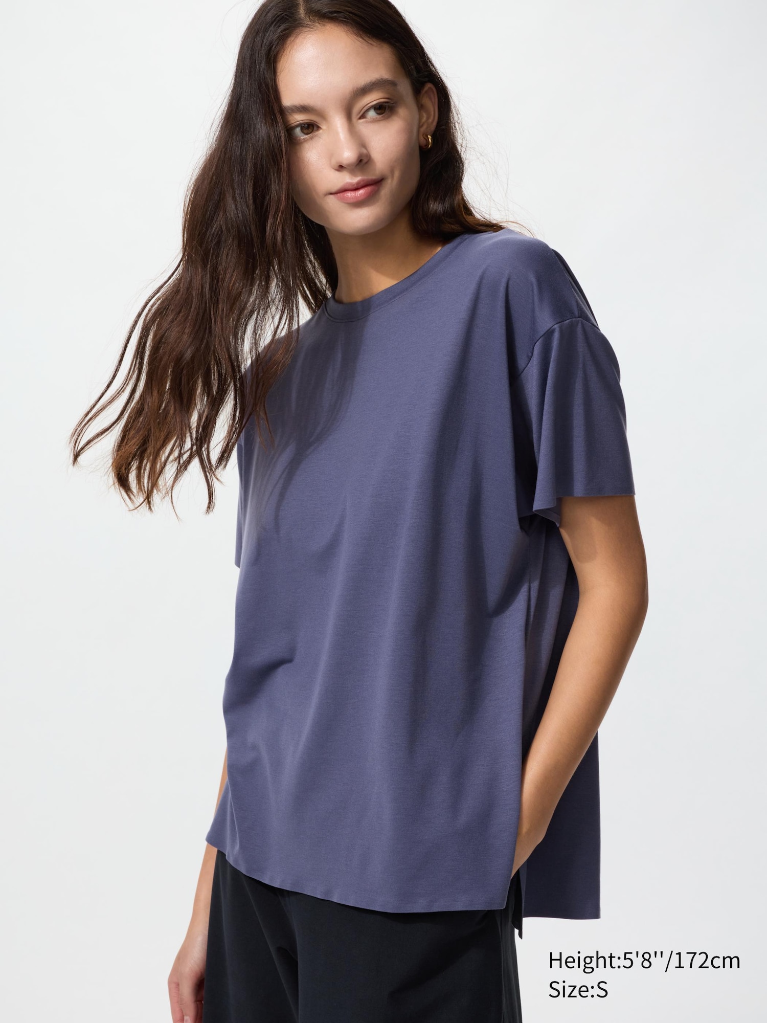 AIRism Relaxed Crew Neck T-Shirt