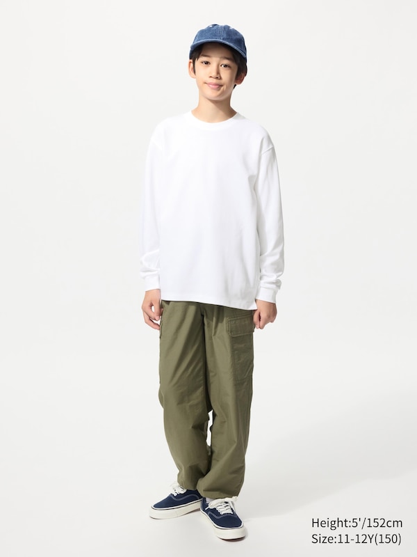 AIRism Cotton Crew Neck T-Shirt (Long Sleeve)