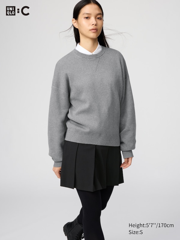 Smooth Cotton Crew Neck Jumper