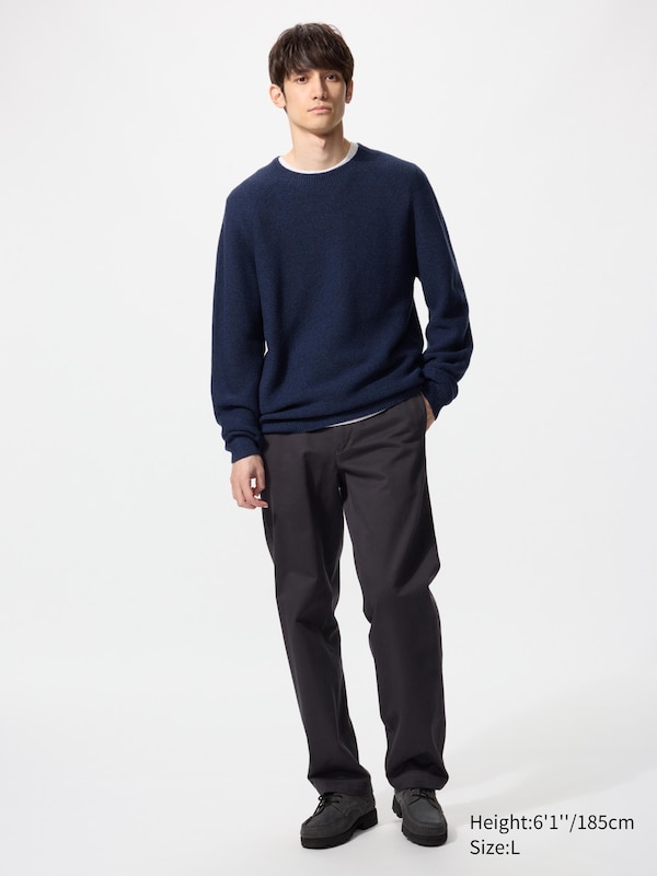 3D Knit Seamless Crew Neck Jumper