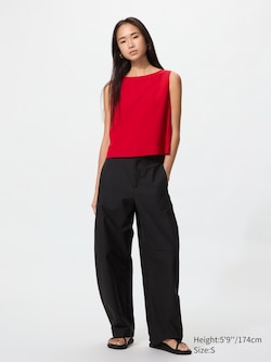 Jersey Barrel Leg Trousers