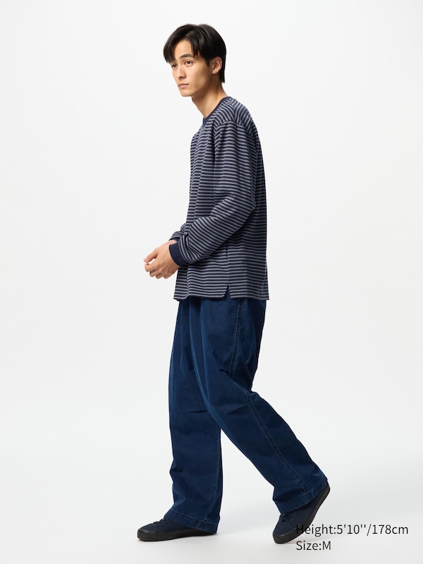 AIRism COTTON STRIPED T-SHIRT LONG SLEEVE