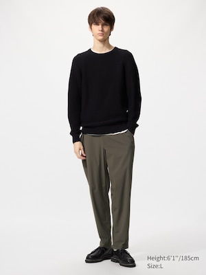 Wide-Fit Pleated Pants