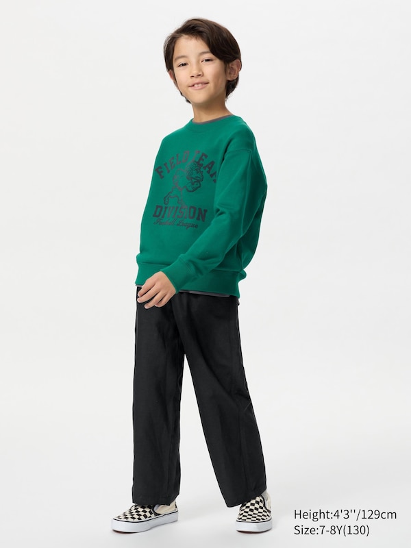Linen Blend Wide Trousers