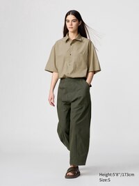 Broadcloth Oversized Shirt | Short Sleeve