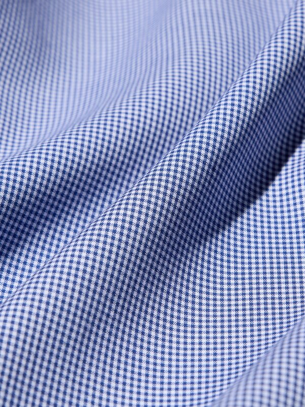 Fine Cloth Easy Care Regular Fit Shirt (Semi-Cutaway Collar, Check)