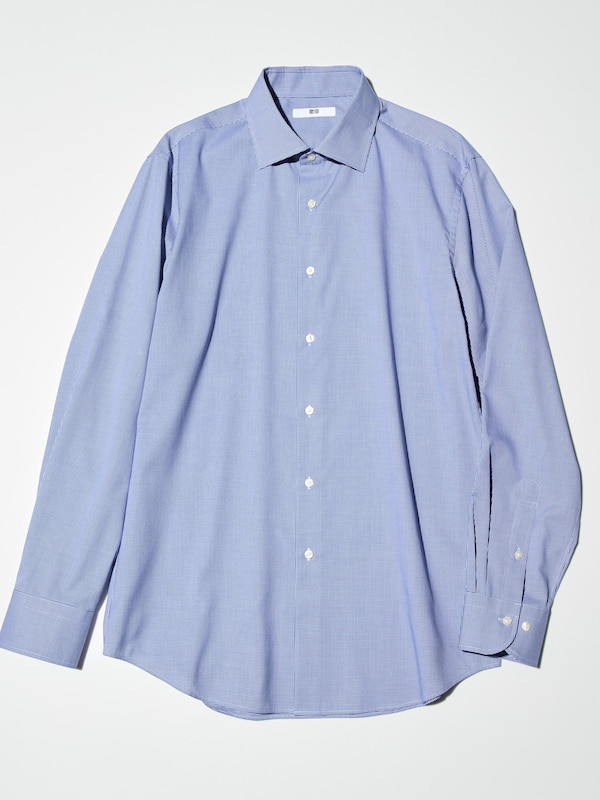 Fine Cloth Easy Care Regular Fit Shirt (Semi-Cutaway Collar, Check)