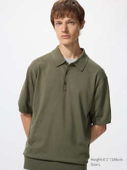 Washable Knit Polo Jumper (Short Sleeve)