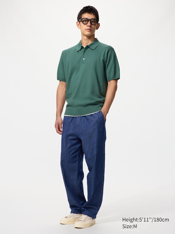 Washable Knit Polo Jumper (Short Sleeve)